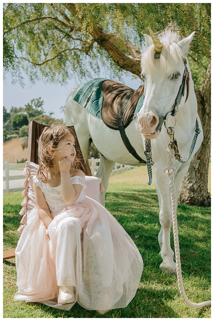 Unicorn Birthday Party Photography in Palos Verdes, Los Angeles, California