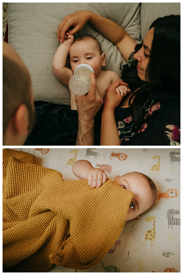 In-home newborn family session photography in Sherman Oaks, Los Angeles, California