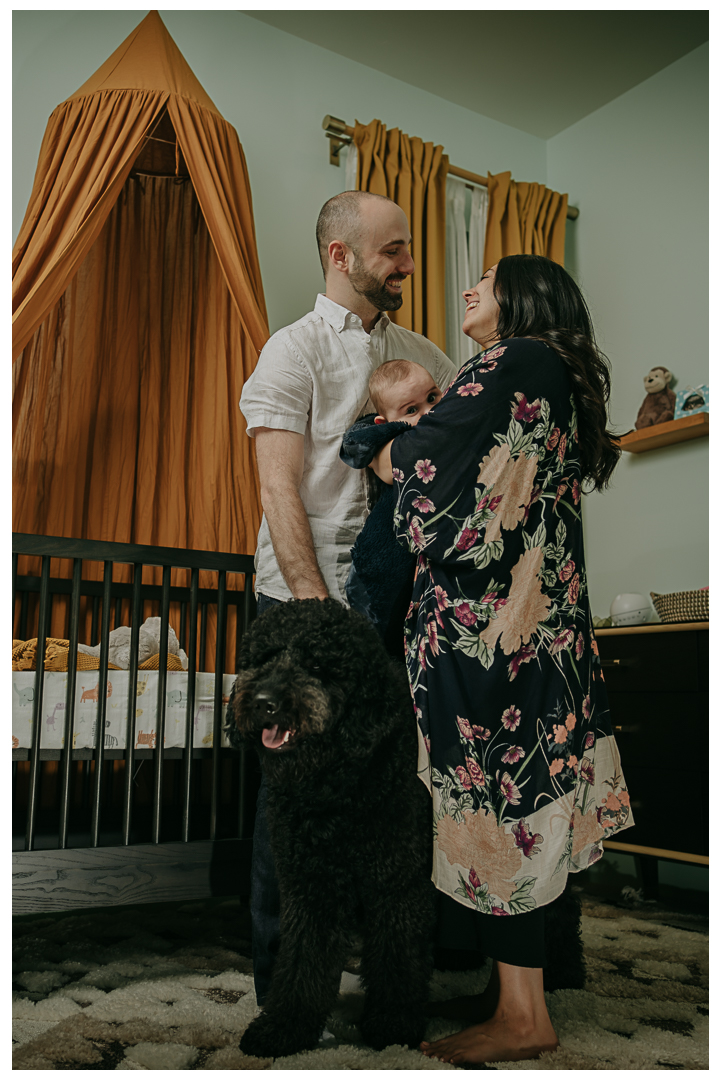 In-home newborn family session photography in Sherman Oaks, Los Angeles, California