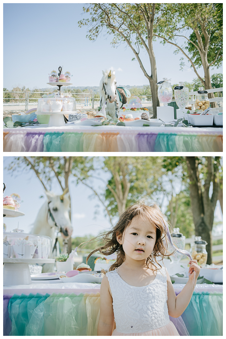 Unicorn Birthday Party Photography in Palos Verdes, Los Angeles, California