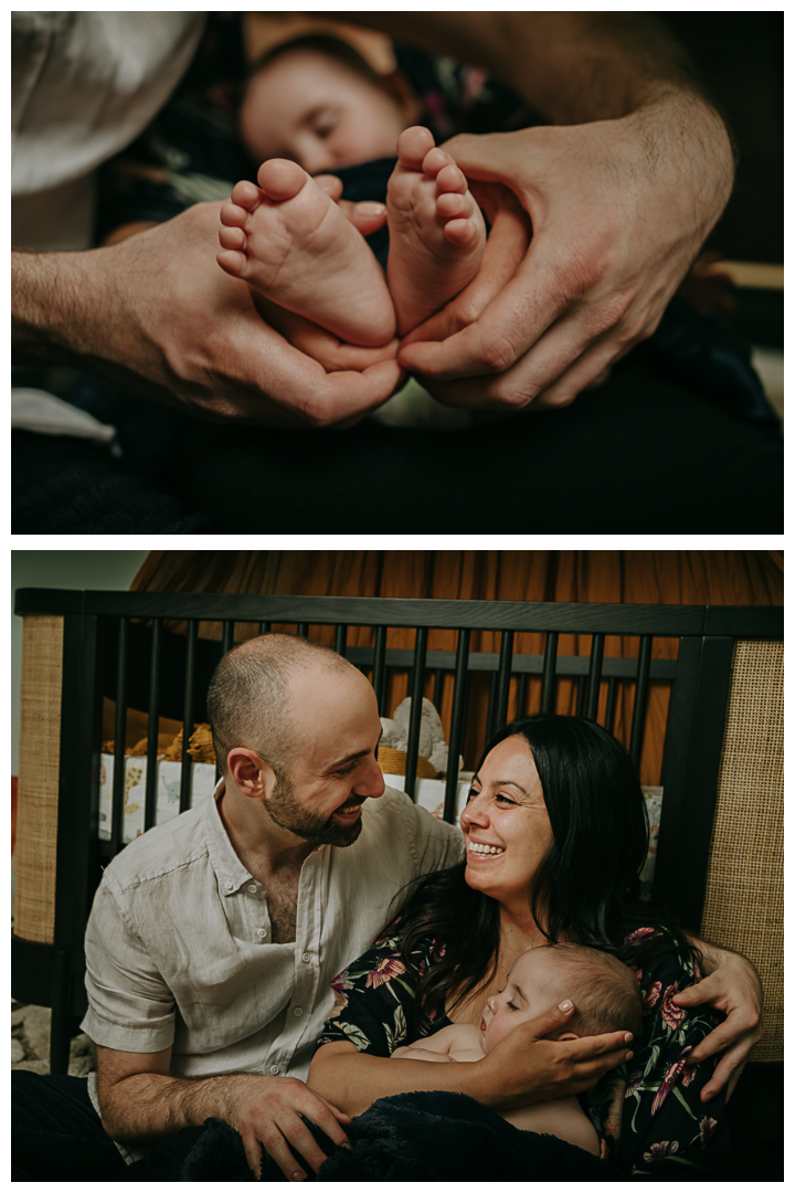 In-home newborn family session photography in Sherman Oaks, Los Angeles, California