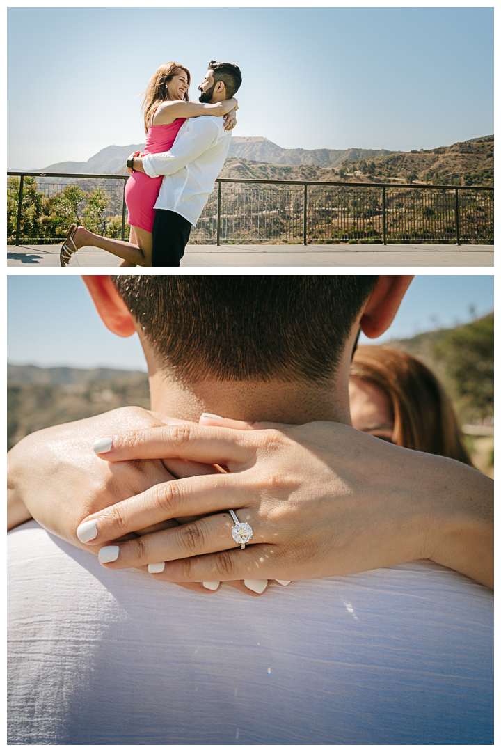 Surprise Proposal at Griffith Observatory in Los Angeles, California