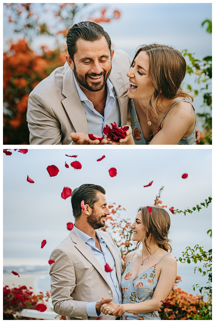 Surprise Proposal and Mini Engagement at Pacific Palisades, Los Angeles, California