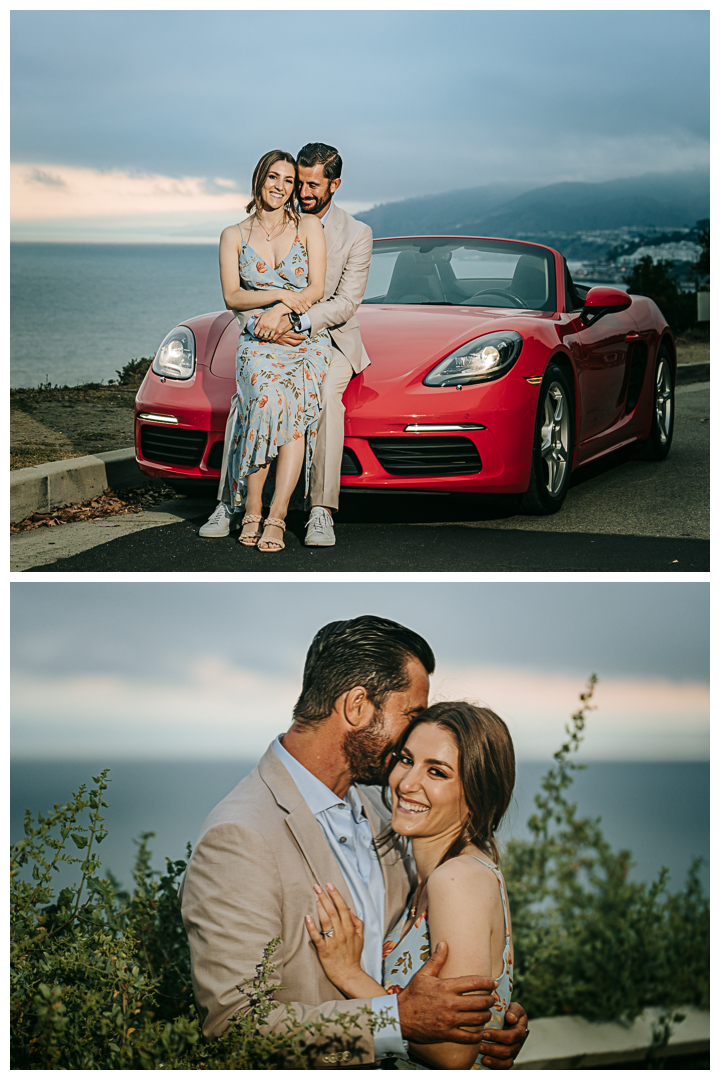 Surprise Proposal and Mini Engagement at Pacific Palisades, Los Angeles, California