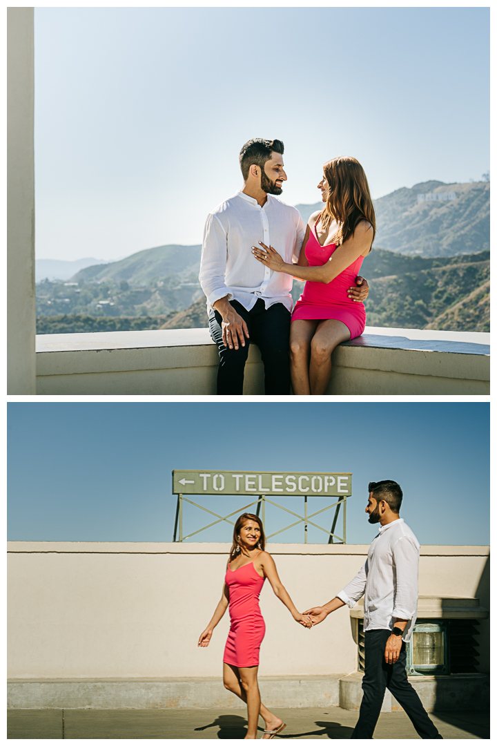 Surprise Proposal at Griffith Observatory in Los Angeles, California