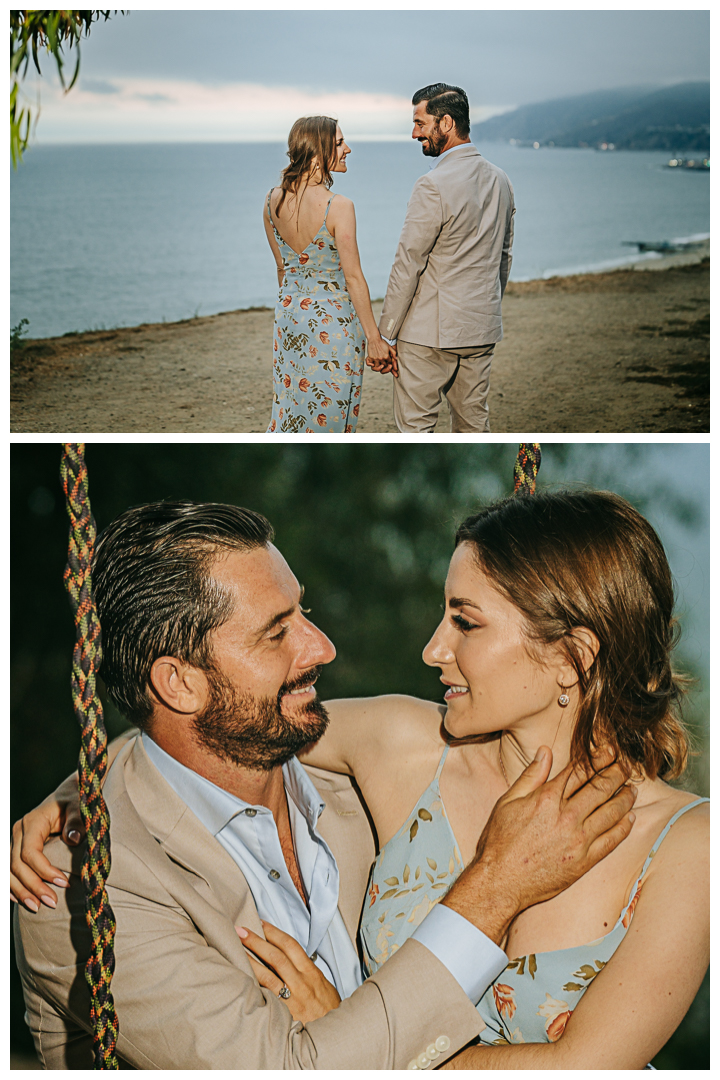 Surprise Proposal and Mini Engagement at Pacific Palisades, Los Angeles, California