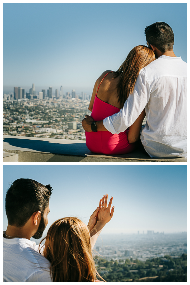 Surprise Proposal at Griffith Observatory in Los Angeles, California