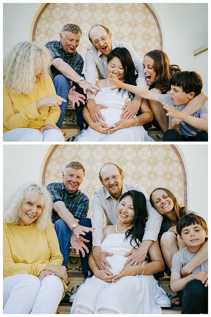 Maternity and Family Photo Shoot at Terranea Resort and Beach in Palos Verdes, Los Angeles, California