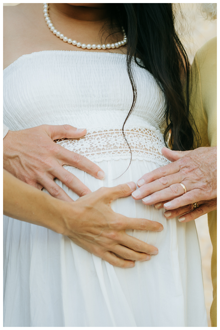 Maternity and Family Photo Shoot at Terranea Resort and Beach in Palos Verdes, Los Angeles, California