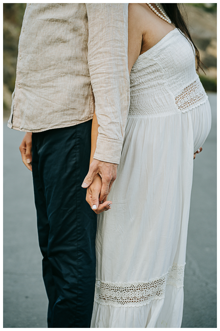 Maternity and Family Photo Shoot at Terranea Resort and Beach in Palos Verdes, Los Angeles, California