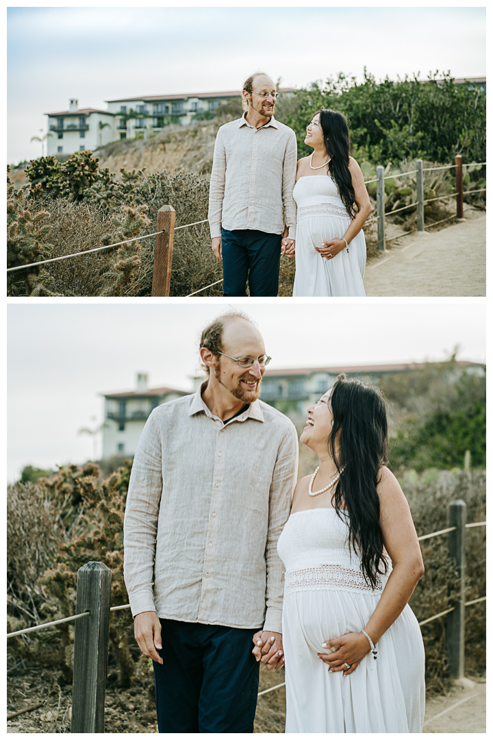 Maternity and Family Photo Shoot at Terranea Resort and Beach in Palos Verdes, Los Angeles, California