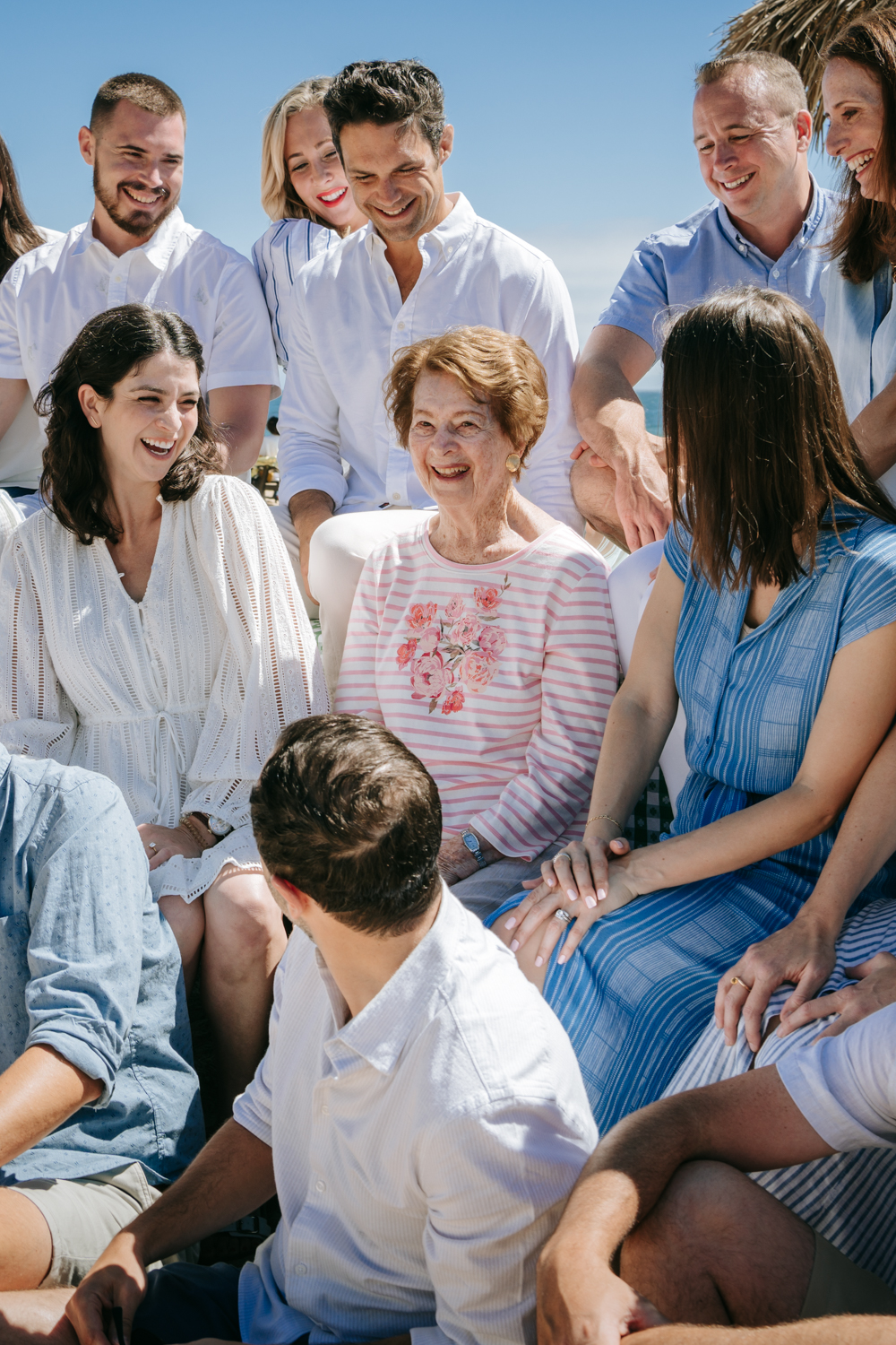 Multigenerational Family Photos at Portuguese Bend Beach Club in Palos Verdes, Los Angeles, California