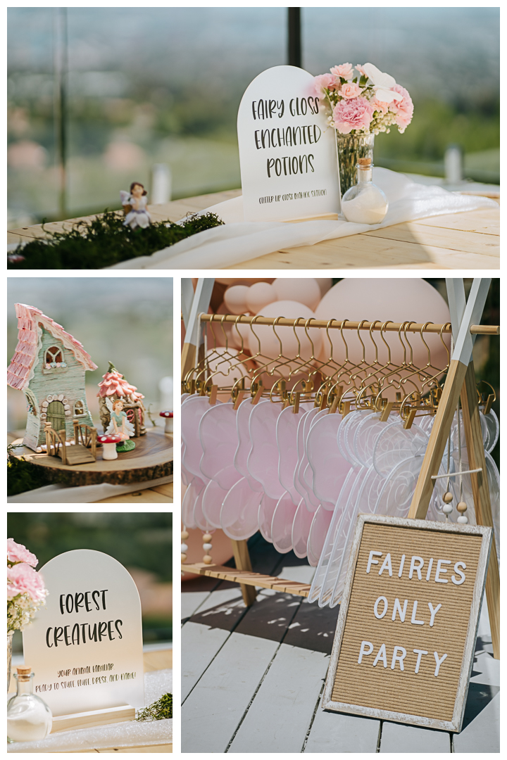 Fairy theme 8th birthday party at home in Palos Verdes, California