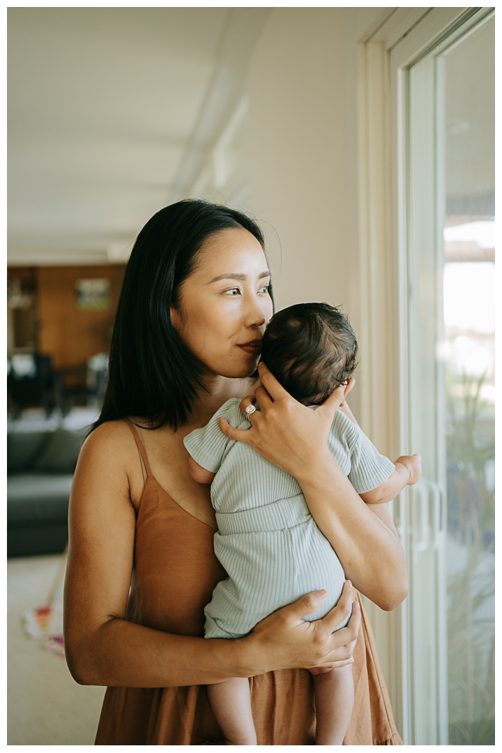 At home family photos in Palos Verdes, Los Angeles, California