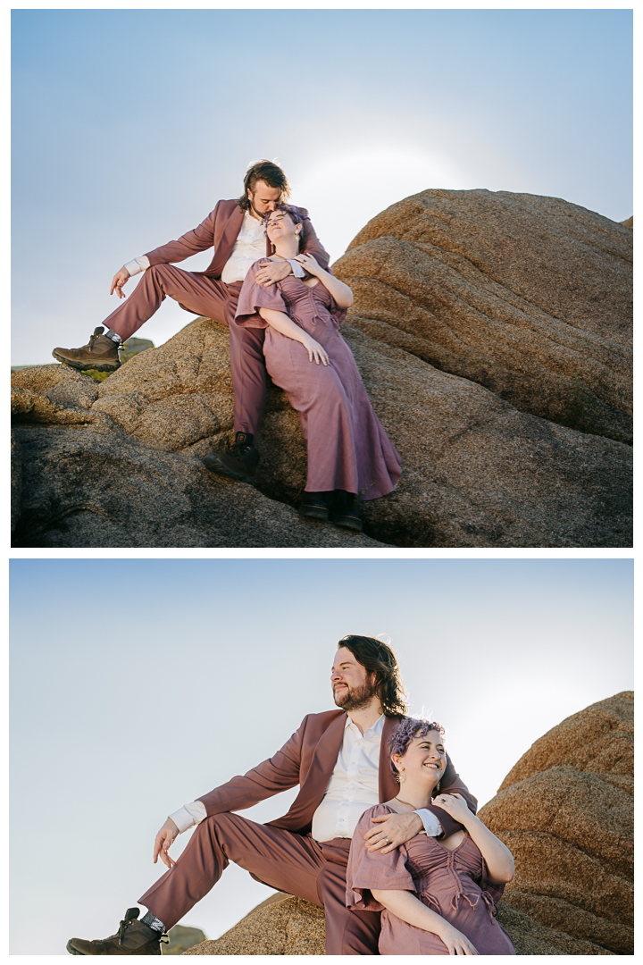 Joshua Tree National Park Engagement Photos Session in Joshua Tree, Riverside, California