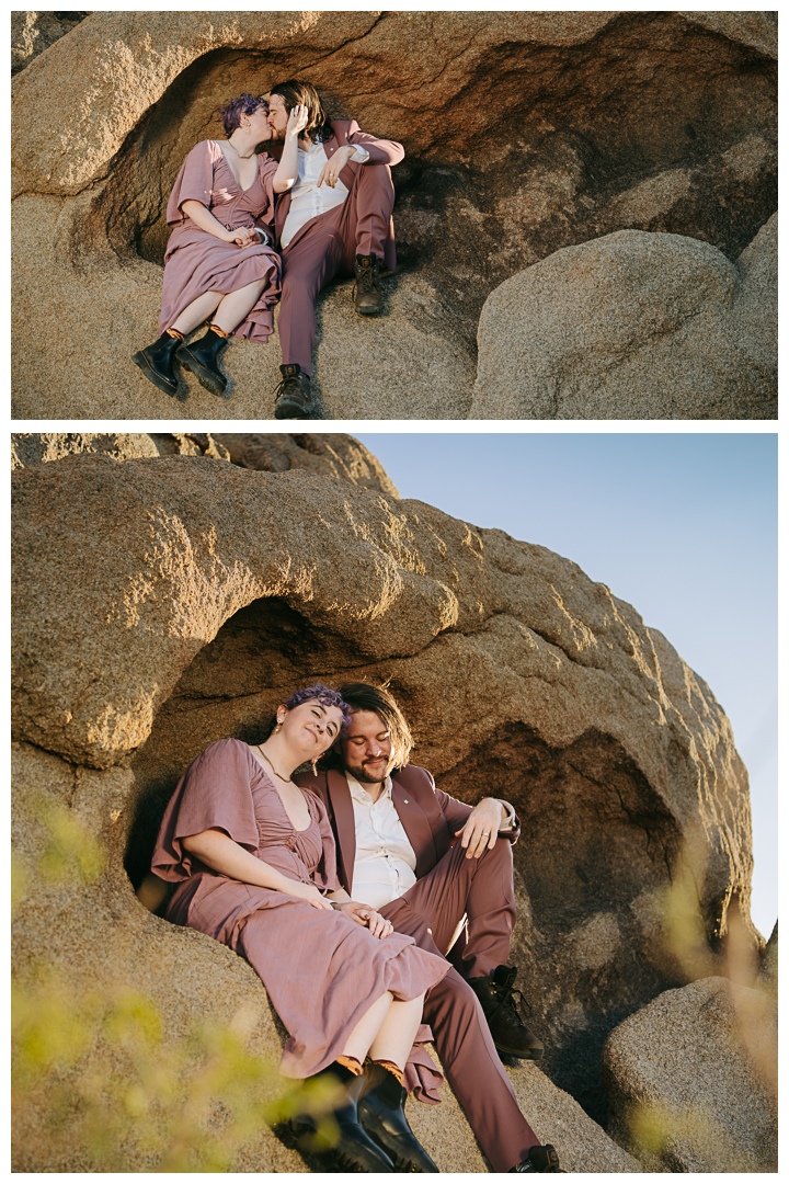 Joshua Tree National Park Engagement Photos Session in Joshua Tree, Riverside, California