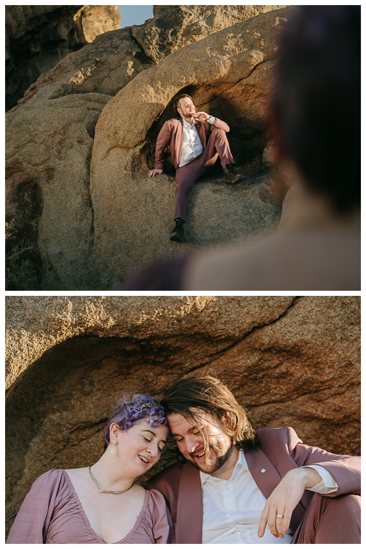 Joshua Tree National Park Engagement Photos Session in Joshua Tree, Riverside, California