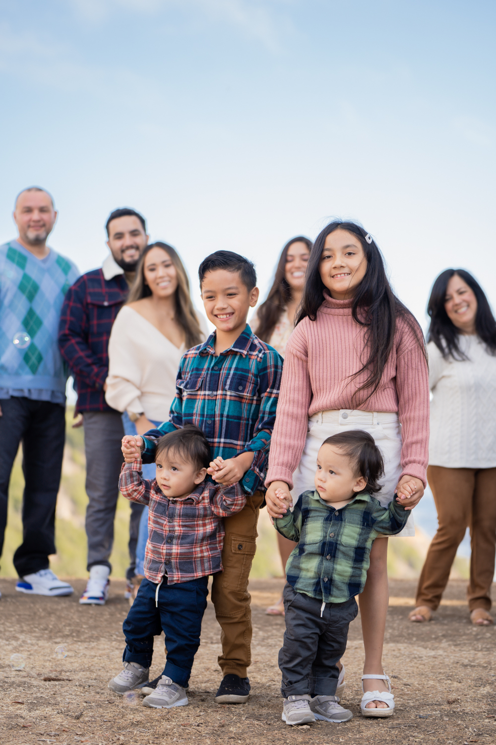 Family Photos at Christmas Tree Cove in Palos Verdes, California