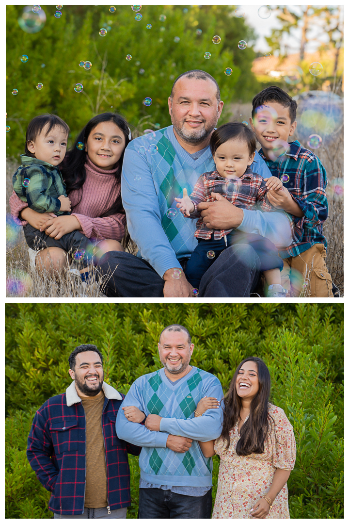 Family Photos at Christmas Tree Cove in Palos Verdes, California