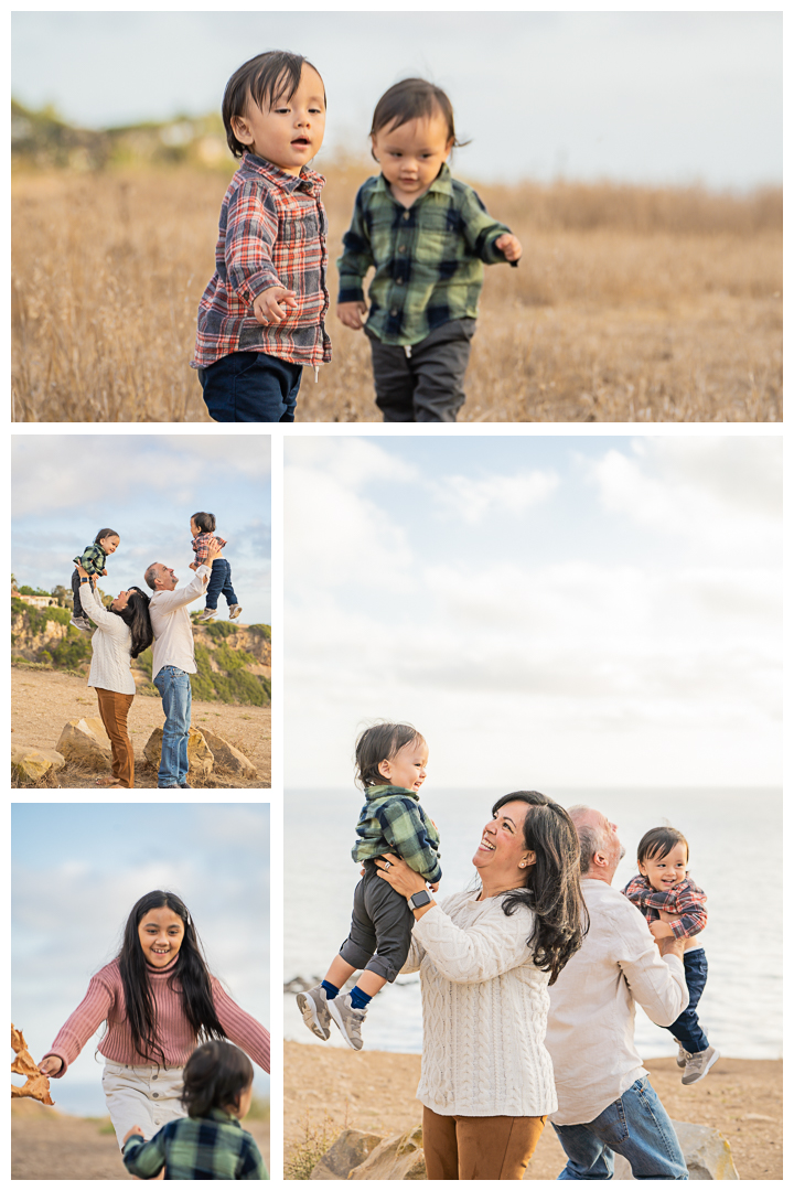 Family Photos at Christmas Tree Cove in Palos Verdes, California