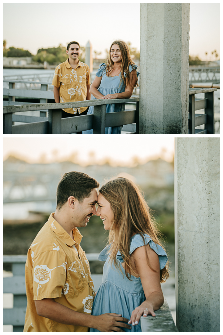 Surprise Proposal and Mini Engagement at Marine Stadium in Long Beach, California