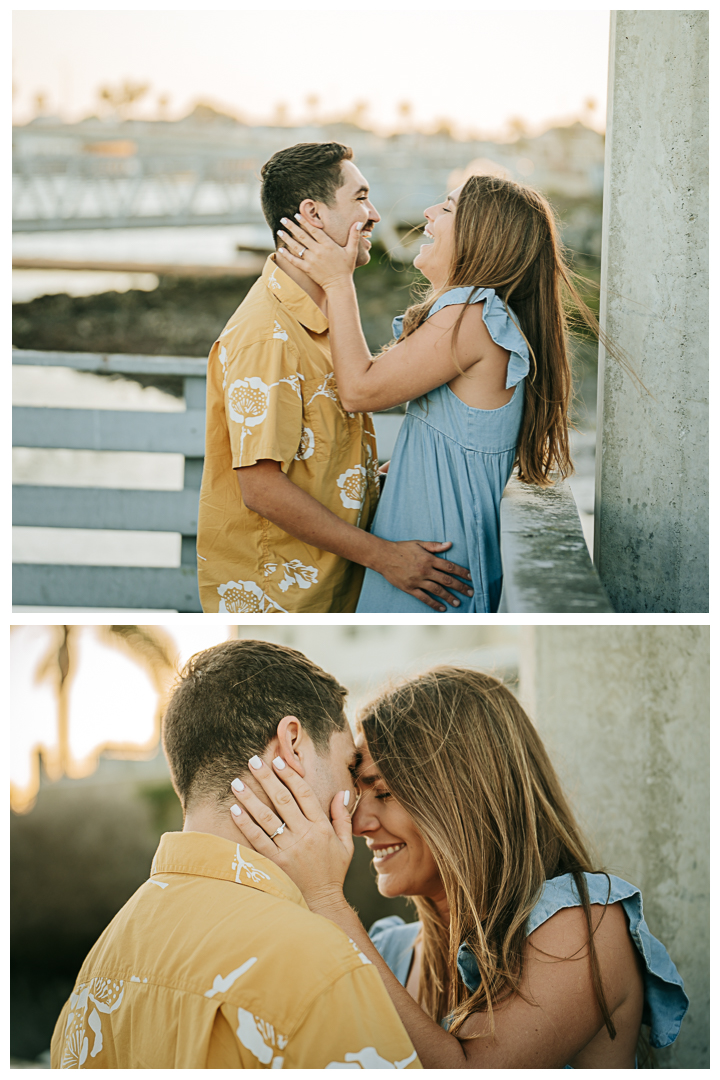 Surprise Proposal and Mini Engagement at Marine Stadium in Long Beach, California