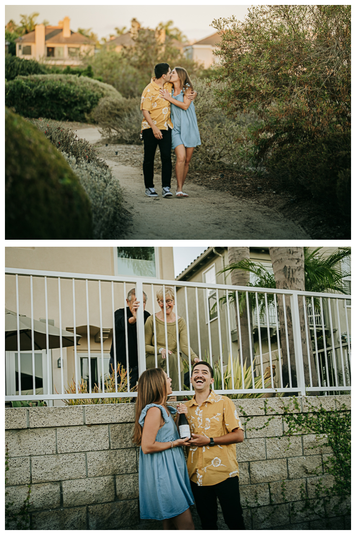 Surprise Proposal and Mini Engagement at Marine Stadium in Long Beach, California