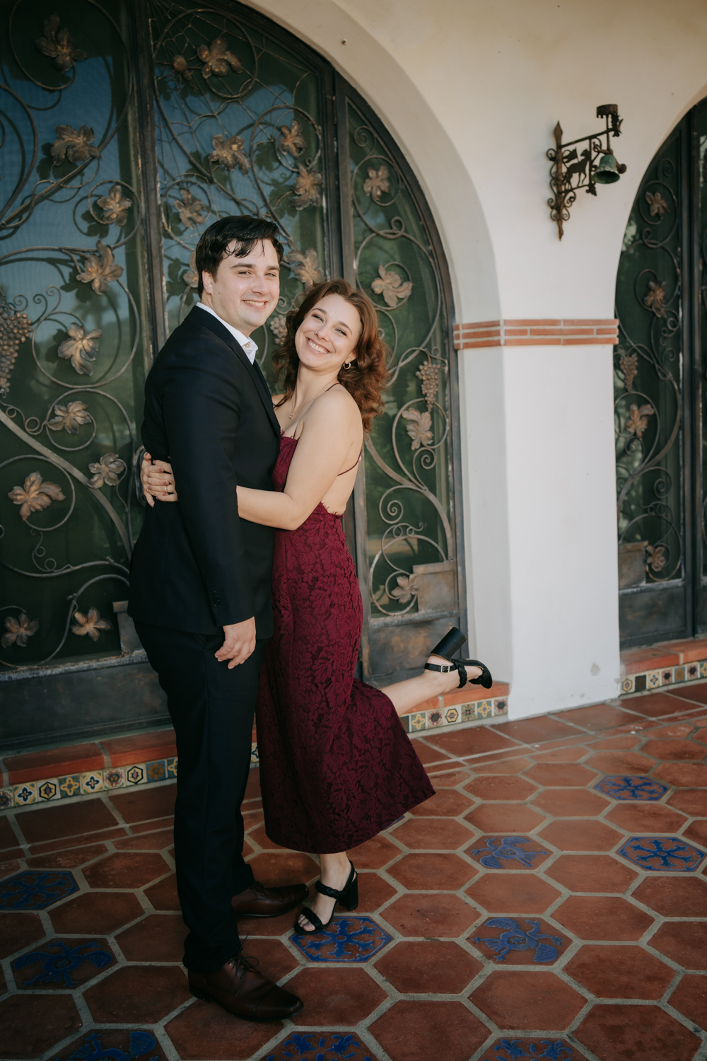 Marriage Proposal at Adamson House Museum in Malibu, Los Angeles, California