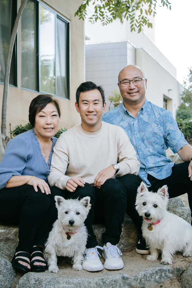 Family Photos at Pine Wind Garden in Torrance, Los Angeles, California