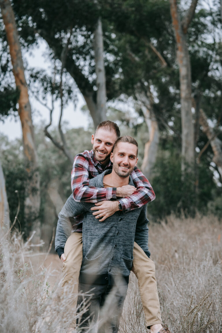 LGBTQ couple lifestyle adoption session in Palos Verdes, Malaga Cove, Los Angeles, California.