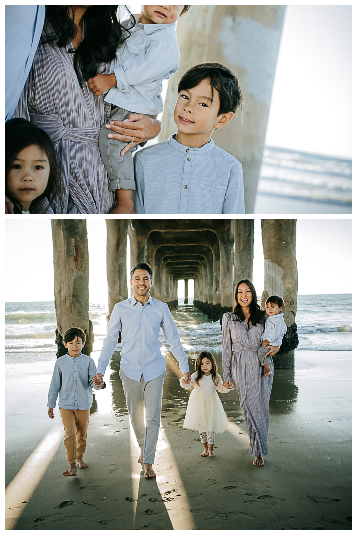 Family Photos at Manhattan Beach Pier in Manhattan Beach, Los Angeles, California