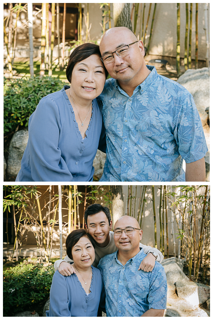 Family Photos at Pine Wind Garden in Torrance, Los Angeles, California