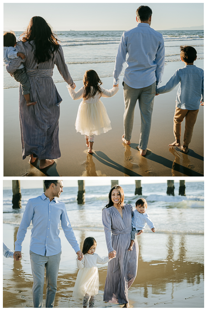 Family Photos at Manhattan Beach Pier in Manhattan Beach, Los Angeles, California