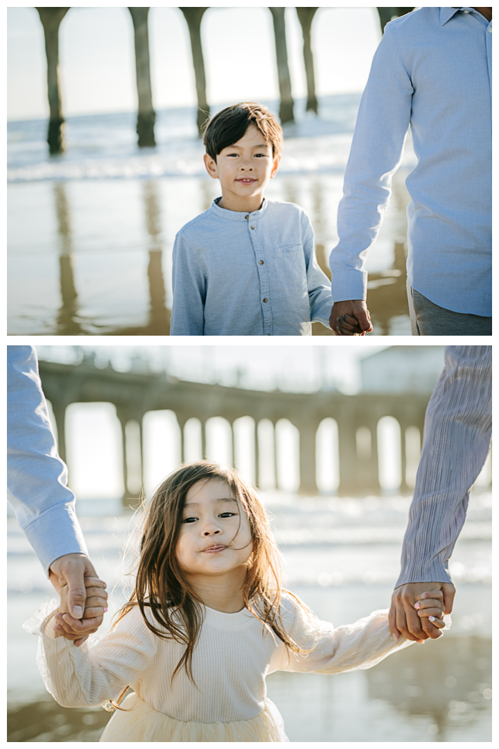 Family Photos at Manhattan Beach Pier in Manhattan Beach, Los Angeles, California