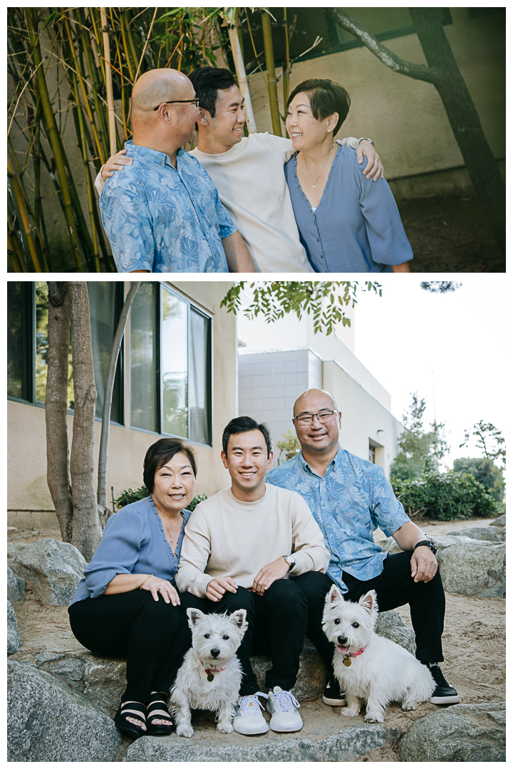 Family Photos at Pine Wind Garden in Torrance, Los Angeles, California