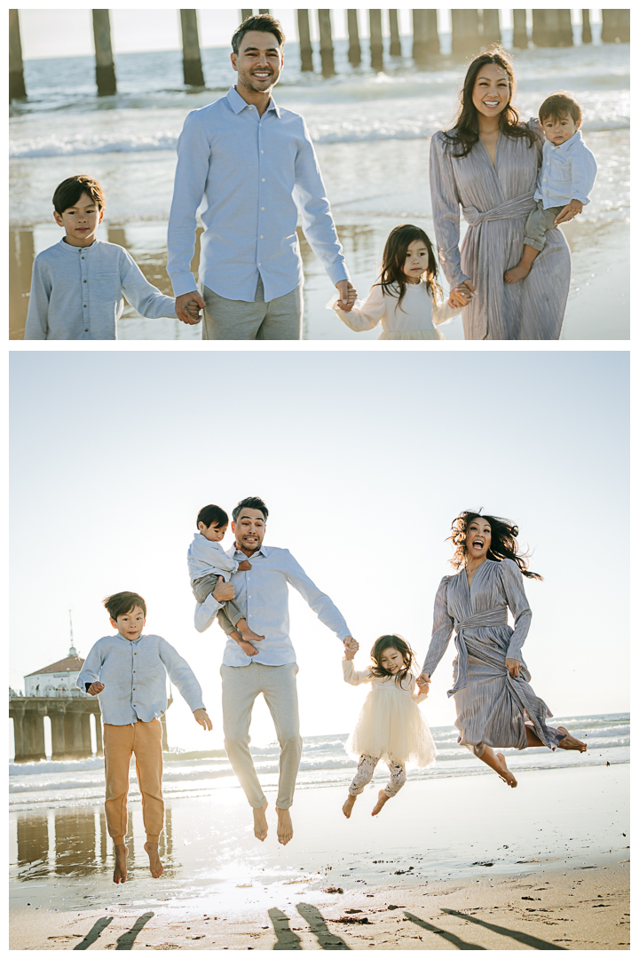 Family Photos at Manhattan Beach Pier in Manhattan Beach, Los Angeles, California