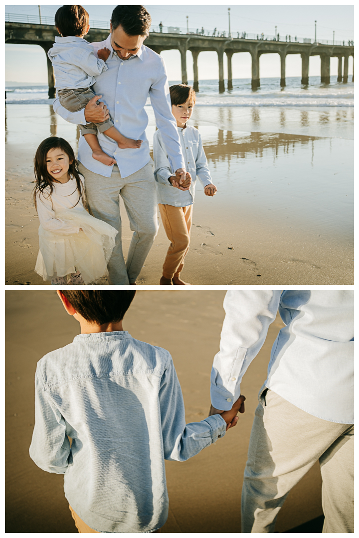 Family Photos at Manhattan Beach Pier in Manhattan Beach, Los Angeles, California