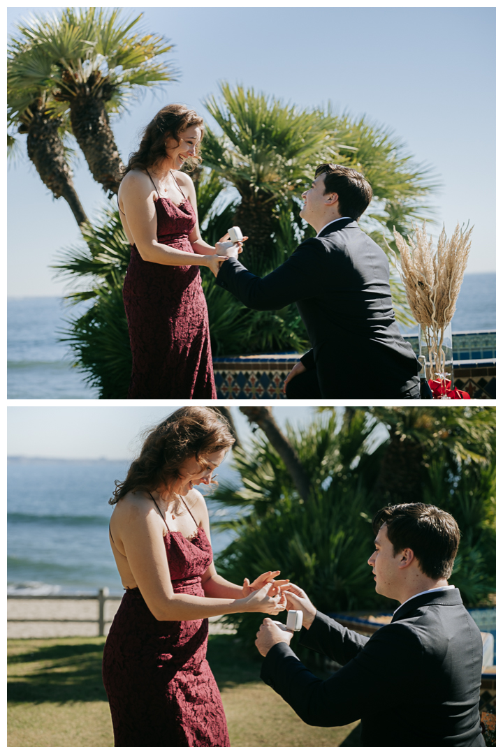 Marriage Proposal at Adamson House Museum in Malibu, Los Angeles, California