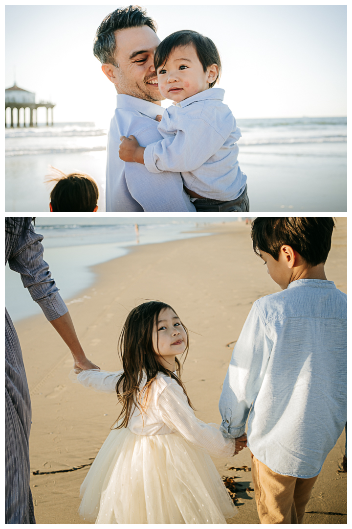 Family Photos at Manhattan Beach Pier in Manhattan Beach, Los Angeles, California