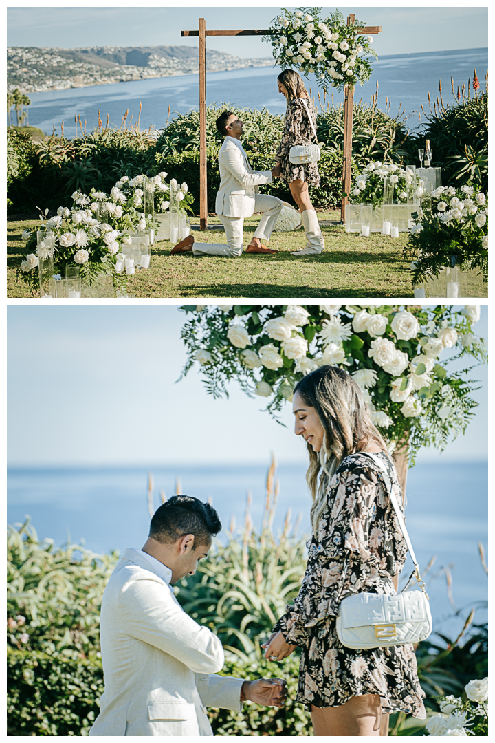 Surprise Proposal Ideas and Mini Engagement at Crescent Bay Park in Laguna Beach, Los Angeles, California