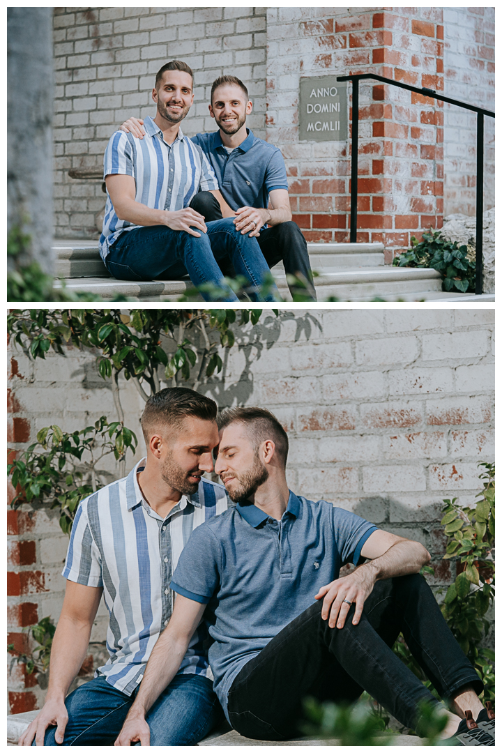 LGBTQ couple lifestyle adoption session in Palos Verdes, Malaga Cove, Los Angeles, California.