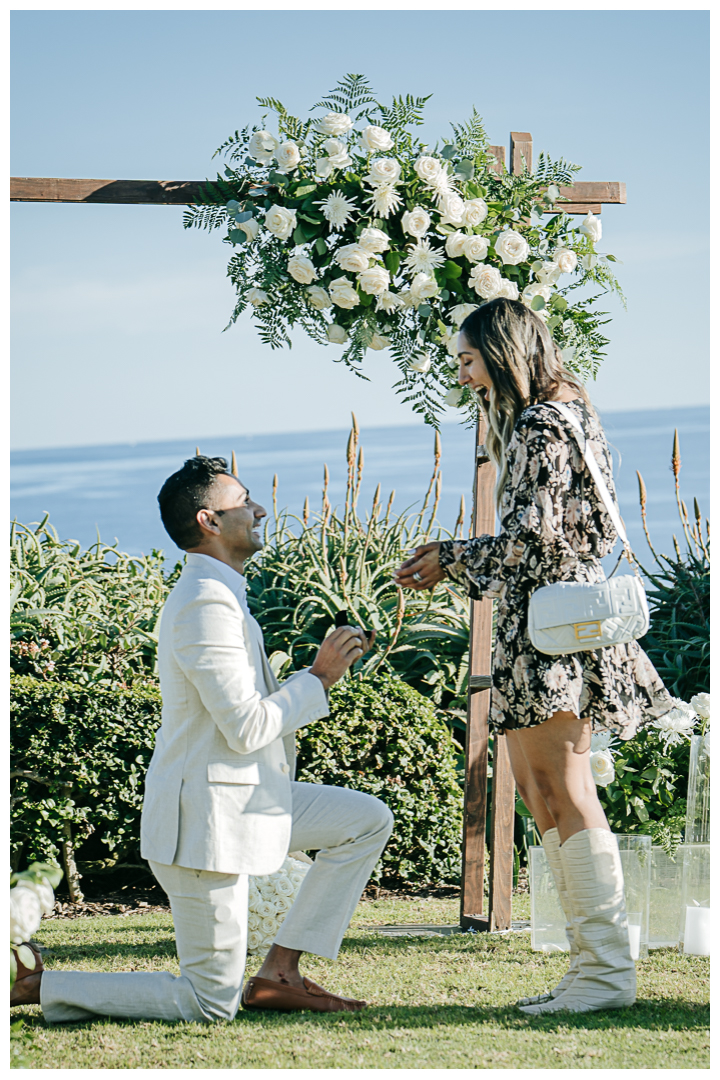 Surprise Proposal Ideas and Mini Engagement at Crescent Bay Park in Laguna Beach, Los Angeles, California