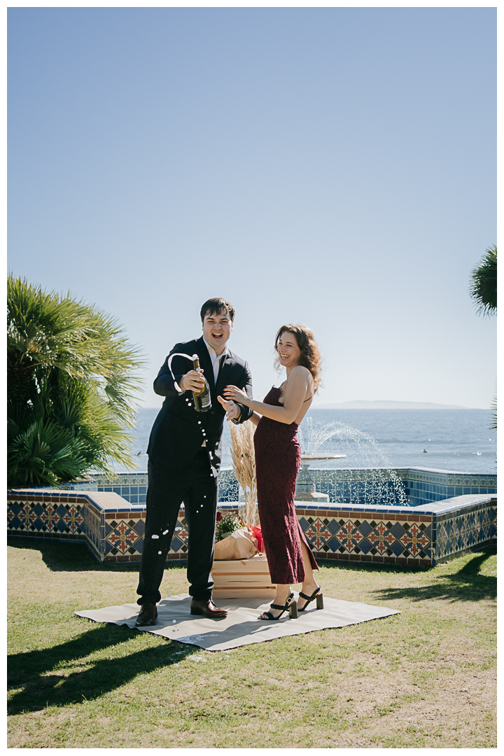 Marriage Proposal at Adamson House Museum in Malibu, Los Angeles, California