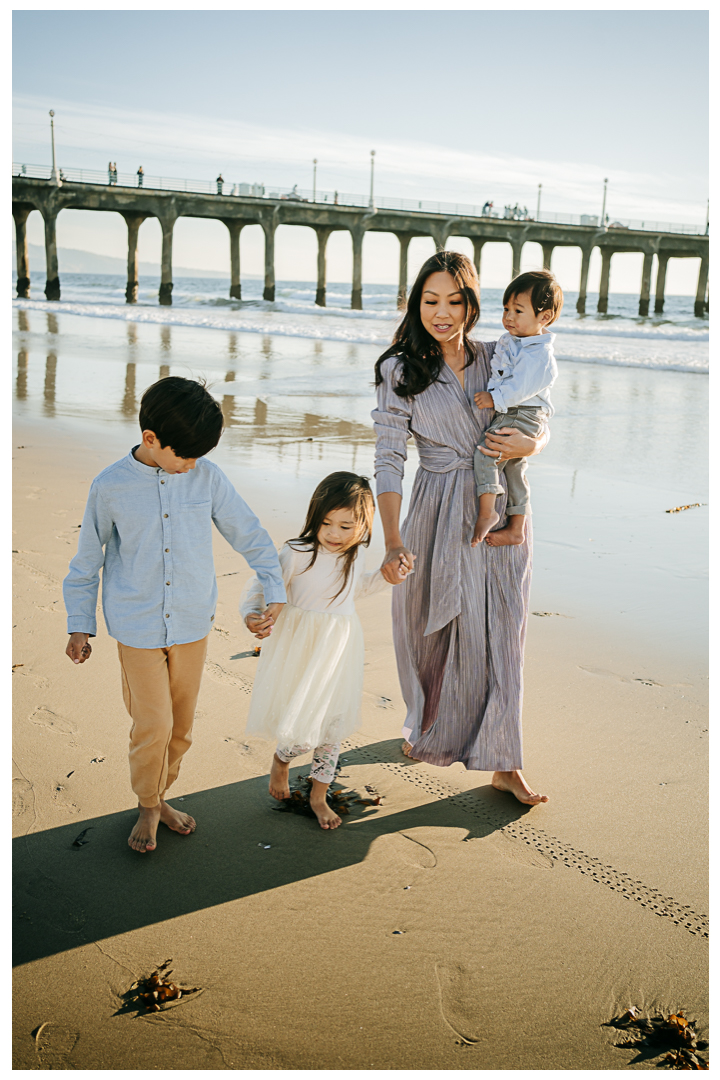 Family Photos at Manhattan Beach Pier in Manhattan Beach, Los Angeles, California