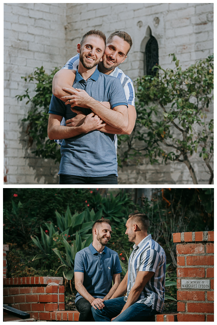 LGBTQ couple lifestyle adoption session in Palos Verdes, Malaga Cove, Los Angeles, California.