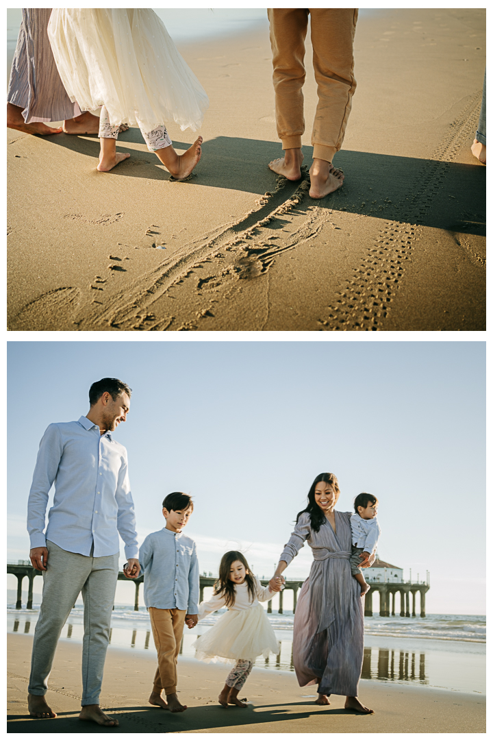 Family Photos at Manhattan Beach Pier in Manhattan Beach, Los Angeles, California