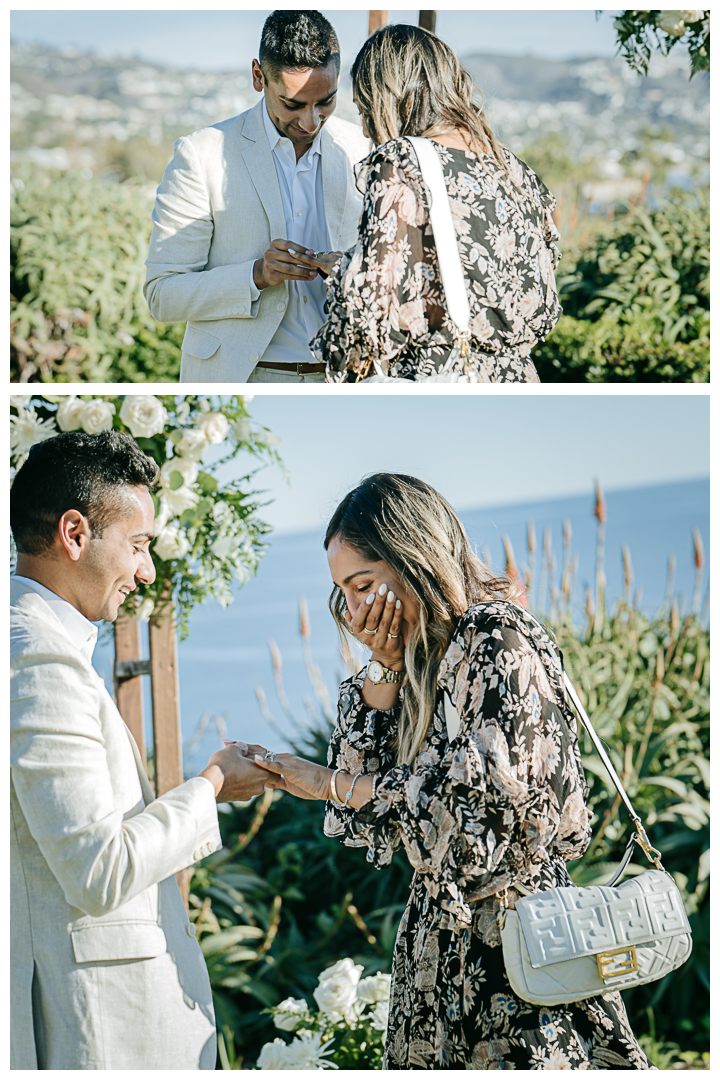 Surprise Proposal Ideas and Mini Engagement at Crescent Bay Park in Laguna Beach, Los Angeles, California