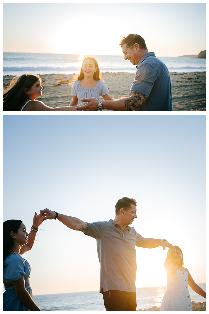 Family Photos at Portuguese Bend Beach in Palos Verdes, Los Angeles, California