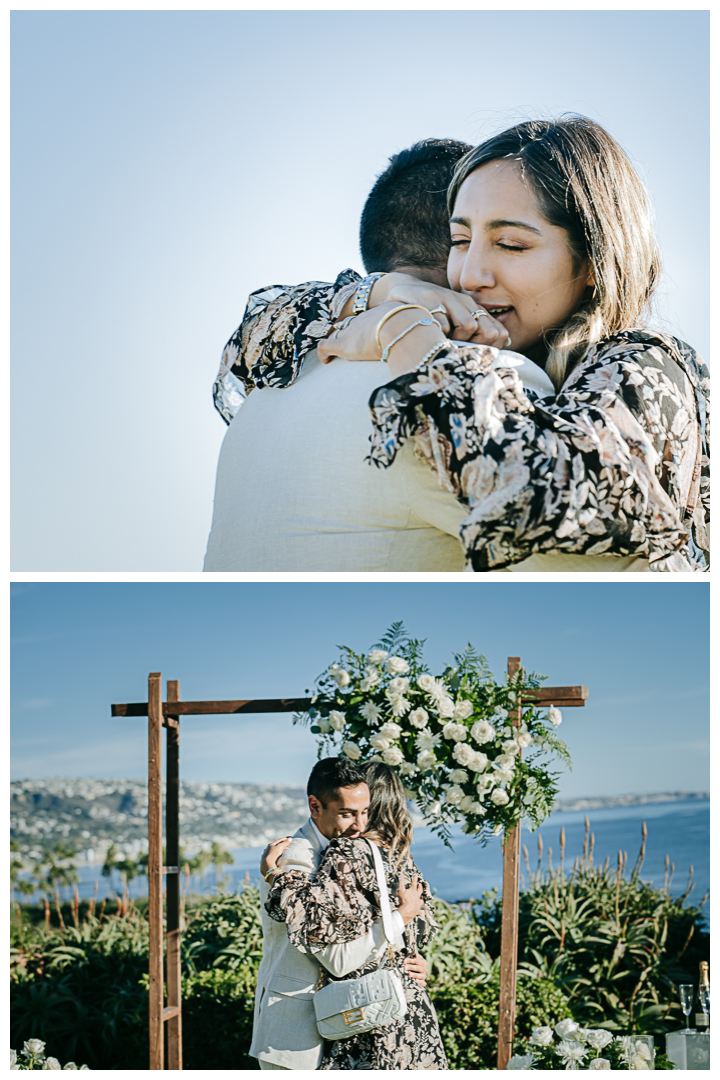 Surprise Proposal Ideas and Mini Engagement at Crescent Bay Park in Laguna Beach, Los Angeles, California