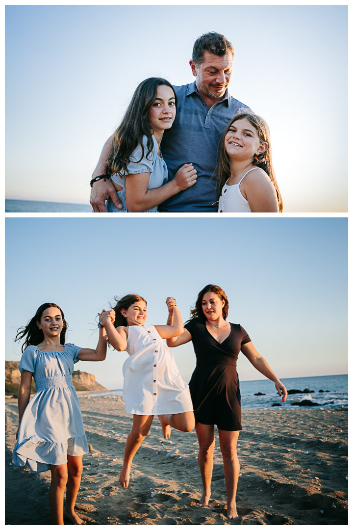 Family Photos at Portuguese Bend Beach in Palos Verdes, Los Angeles, California